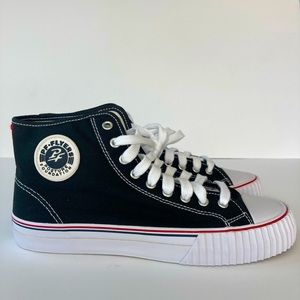 PF Flyers Black Canvas Center Hi Top Sneaker 9.5